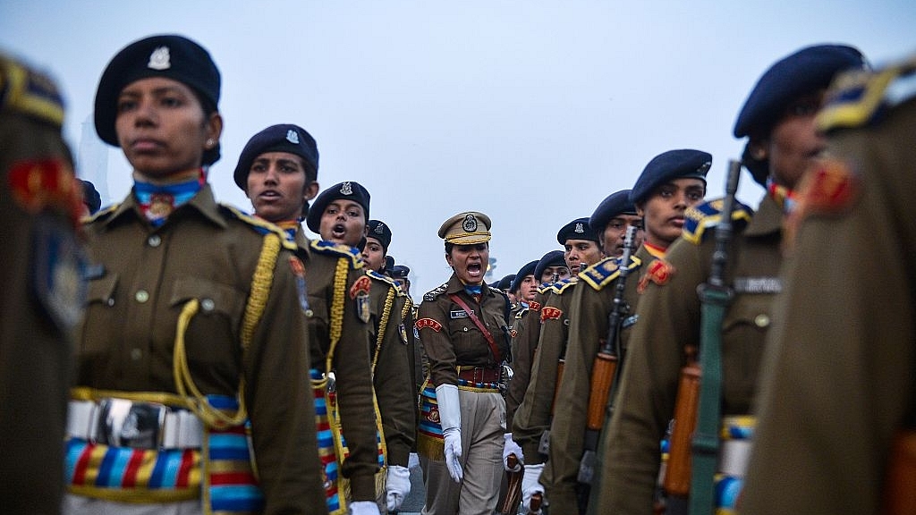 Indian women of the Central Reserve Police Force (CRPF) (CHANDAN KHANNA/AFP/Getty Images)