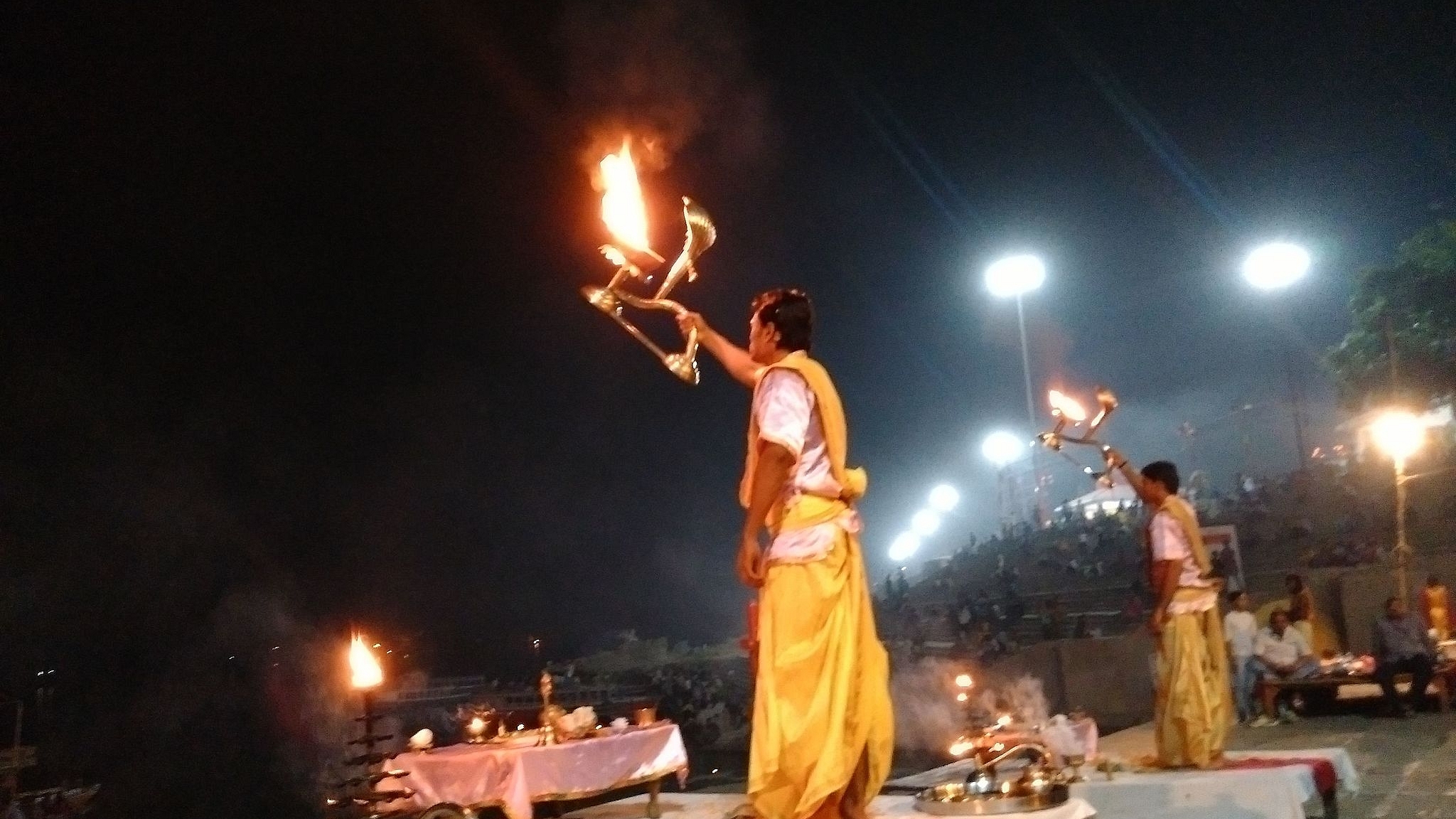 The Ganga Aarti at Varanasi&nbsp;