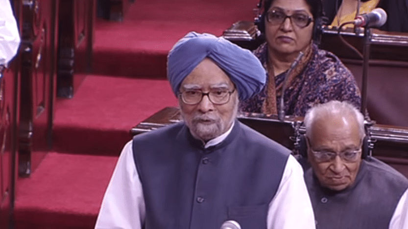 Manmohan Singh in the Rajya Sabha&nbsp;