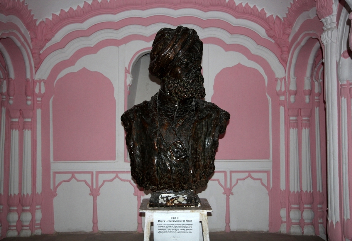 















Bust of Dogra general
Zorawar Singh, general in army of Maharaja Gulab Singh of J&amp;K, in Dogra Art
Museum, Mubarak Mandi, Jammu