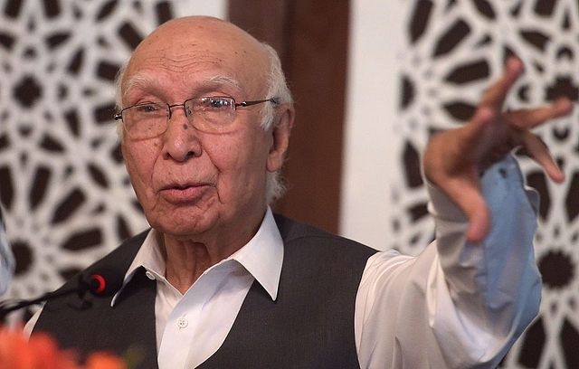 
Pakistan’s National Security Adviser, Sartaj Aziz. Photo credit: AAMIR QURESHI/AFP/GettyImages

