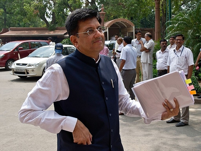 
Indian Power and Coal Minister Piyush Goyal. Photo credit: PRAKASH SINGH/AFP/GettyImages

