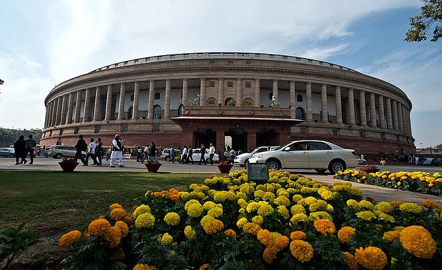 
Indian parliamentarians leave after the Rajya Sabha. Photo credit: PRAKASH SINGH/AFP/GettyImages

