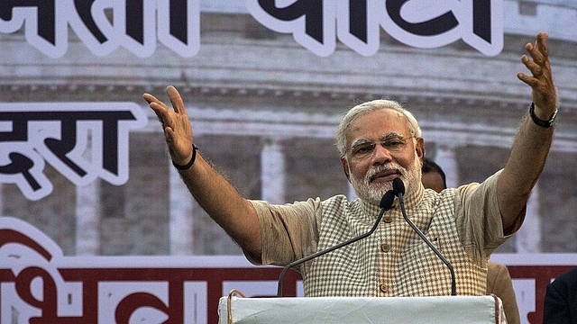 Prime Minister Narendra Modi speaks at a rally. (GettyImages)