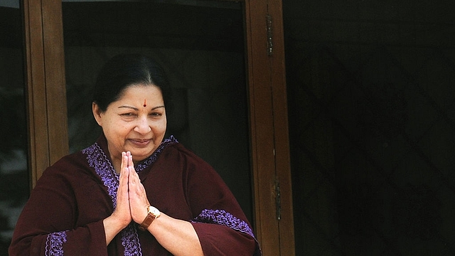 Former Tamil Nadu chief minister J Jayalalithaa. Photo credit: DIBYANGSHU SARKAR/AFP/Getty Images