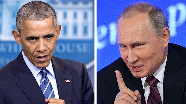 
US President Barack 
Obama and Vladimir Putin  (SAUL LOEB, NATALIA KOLESNIKOVA/AFP/Getty Images)

