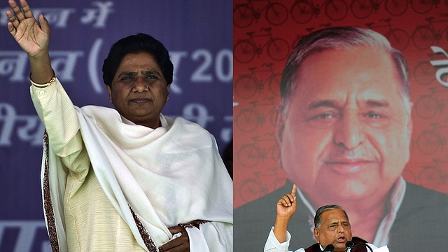 Mayawati and Mulayam Singh&nbsp;