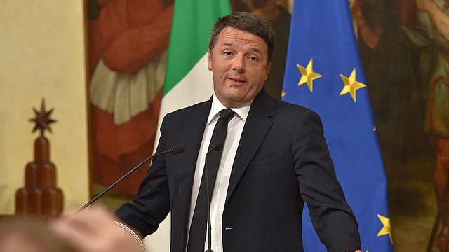  Italy’s Prime Minister Matteo Renzi announces his resignation following the results of the vote for a referendum on constitutional reforms. Photo credit: ANDREAS SOLARO/AFP/Getty Images