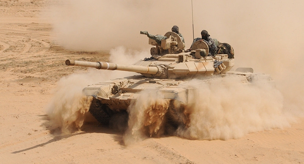 
An Indian Army T-90 battle tank. Photo credit: SAM
 PANTHAKY/AFP/Getty Images

