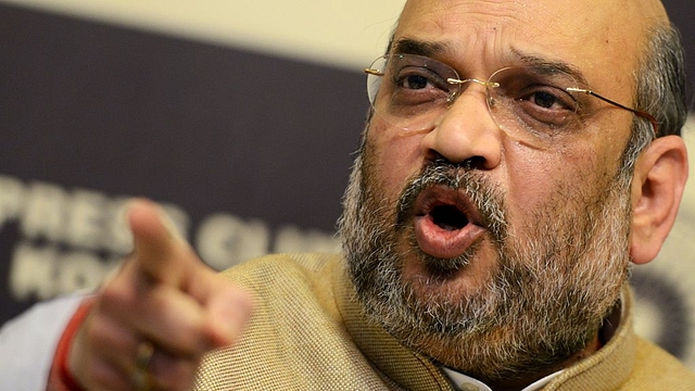 Amit Shah, national president of the ruling Bharatiya Janata Party (BJP), at a press conference in Kolkata (DIBYANGSHU SARKAR/AFP/Getty Images)