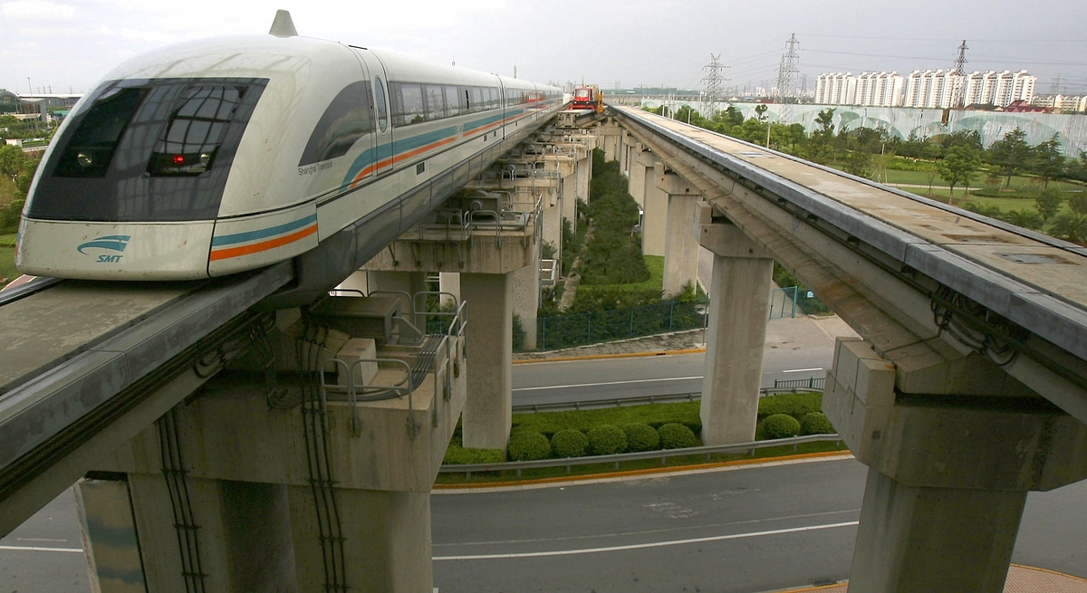 Shanghai Transrapid Maglev Train (Photo by China Photos/Getty Images)