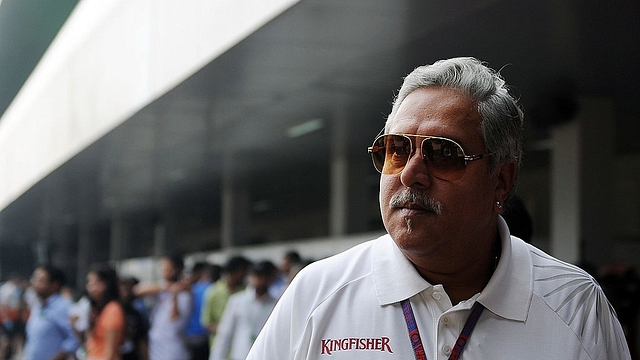 Vijay Mallya at the Buddh International circuit in Greater Noida, on the outskirts of New Delhi in October 2012. (MANAN VATSYAYANA/AFP/Getty Images)