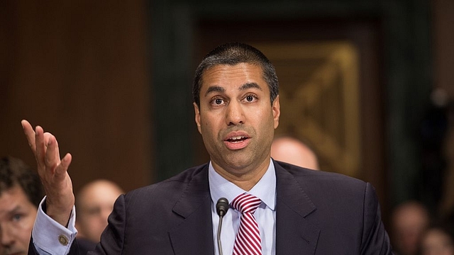 Federal Communications Commission (FCC) Commissioner Ajit Pai (NICHOLAS KAMM/AFP/Getty Images) 