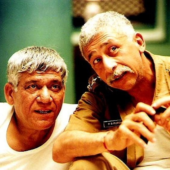 The kings of good times: Om Puri with friend Naseeruddin Shah