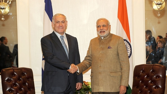 Prime Minister Narendra Modi with his Israeli counterpart Benjamin
Netanyahu. (PMO website)