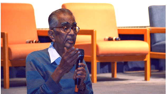 C V Vishveshwara at the the Inter University Center for Astronomy-Astrophysics in Pune (LIGO-India)