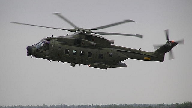 Danish air force EH-101, an AW101 helicopter developed by AgustaWestland (Stave/Wikimedia Commons)