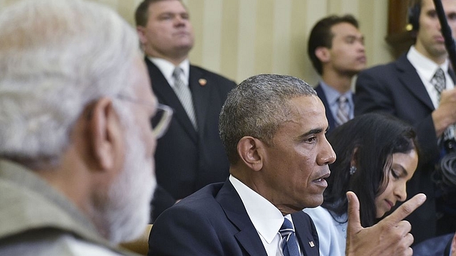 Barack Obama and Narendra Modi at the White House (MANDEL NGAN/AFP/Getty Images)