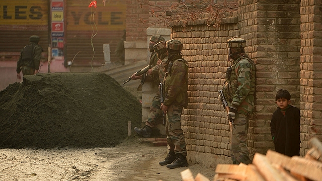 Representative image of Indian Army soldiers during a search operation in Srinagar (TAUSEEF MUSTAFA/AFP/Getty Images)