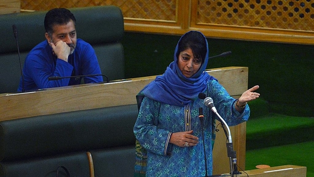 Jammu and Kashmir Chief Minister Mehbooba Mufti speaks
at the state legislative assembly in Srinagar. (TAUSEEF MUSTAFA/AFP/GettyImages)