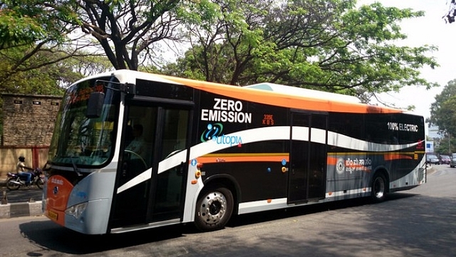 An electric bus in Bengaluru by BMTC (Ramesh N G)