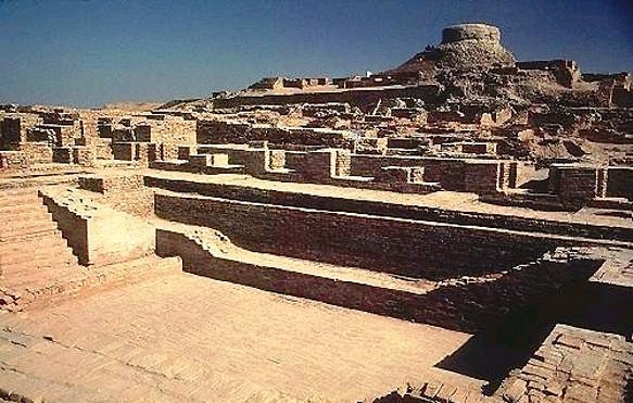 The excavated ruins of Mohenjodaro. (Wikipedia)