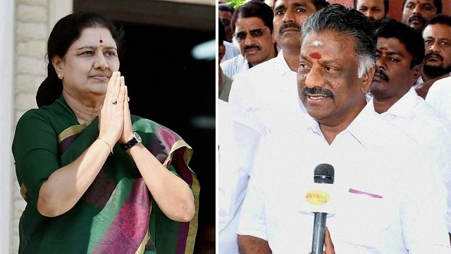  VK Sasikala and&nbsp; O Panneerselvam (PTI photos)



