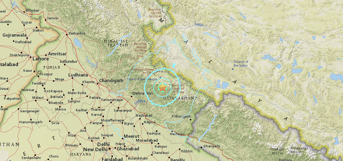 Earthquake With Magnitude 5.8 On The Richter Scale Hits North India