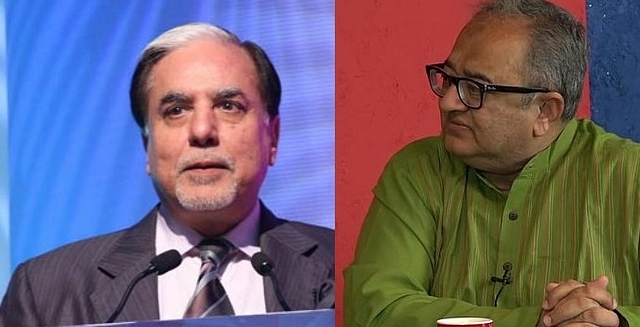 
Tarek Fatah, left, and Subhash Chandra. 

