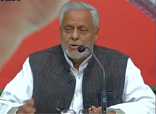 
Samajwadi Party leader Rajendra Chaudhary


speaking at a public meeting.

