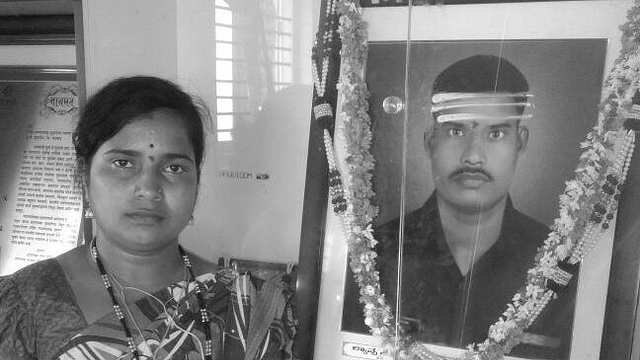 Mahadevi, wife of late Lance Naik Hanumanthappa (Anantha Krishnan M/Twitter)