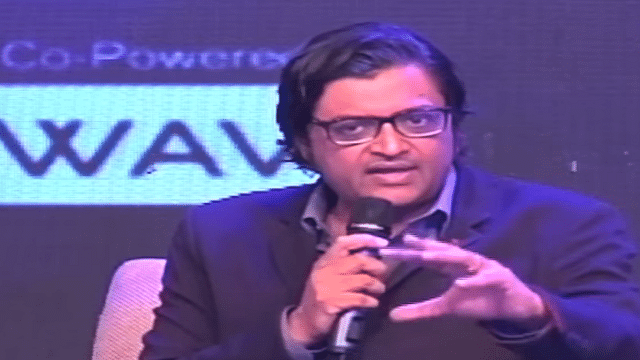 Arnab Goswami speaks during the interview. (YouTube)