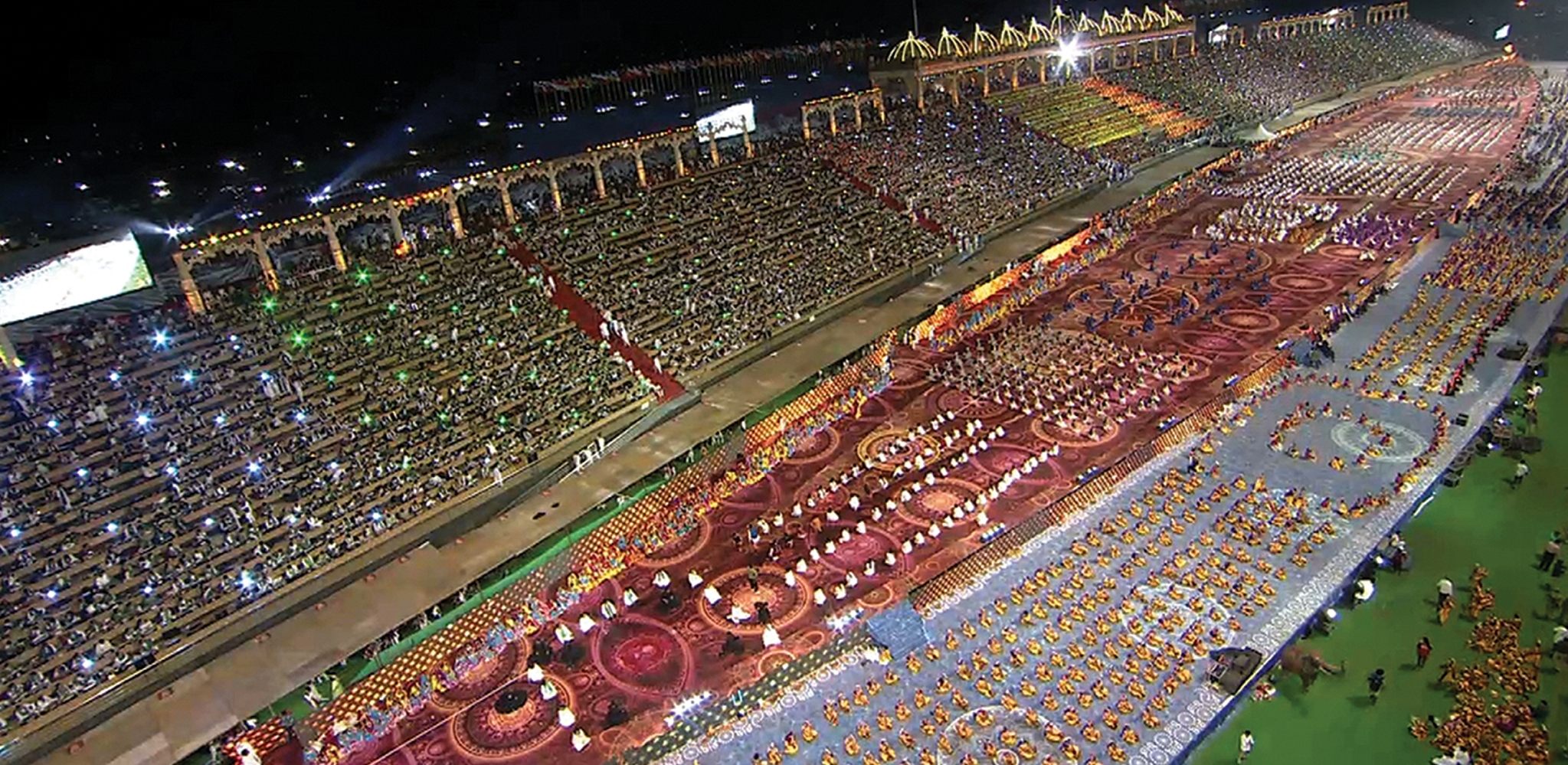 The World Culture Festival on
the banks of Yamuna.