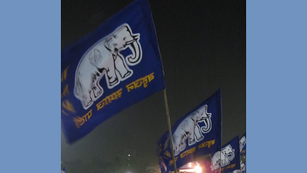 The BSP cadres rose in protests in the first party meeting held since the election. (JAIBHIM5/Wikimedia Commons)