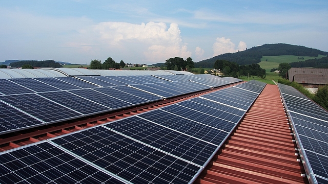 A solar power plant.&nbsp;