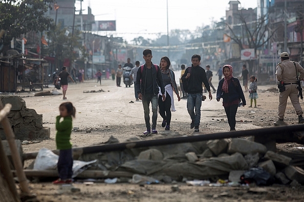 The four month long blockade had caused several disturbances in the state. Photo by : DEEPAK SHIJAGURUMAYUM/AFP/Getty Images