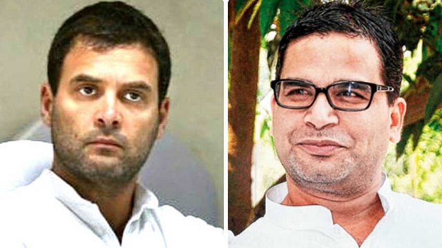 Rahul Gandhi and Prashant Kishor 