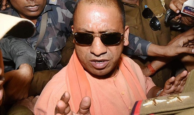 
 The Uttar Pradesh CM paid a surprise visit at the Hazratganj police station. (PTI)

