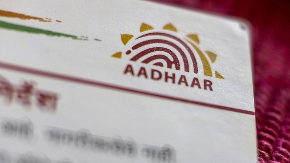 An Aadhaar biometric identity card. (Dhiraj Singh/Bloomberg via Getty Images)