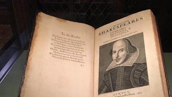 Shakespeare’s First Folio.&nbsp;