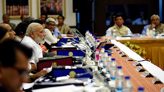 Prime Minister Narendra Modi speaks at the meeting. (pmindia.gov.in)