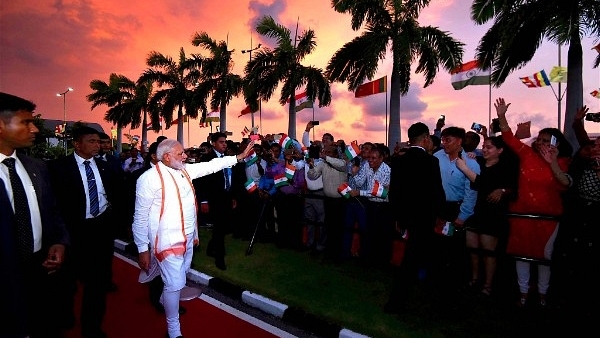 Prime Minister Narendra Modi in Colombo during his Sri Lanka visit.