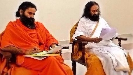 Baba Ramdev and Sri Sri Ravi Shankar