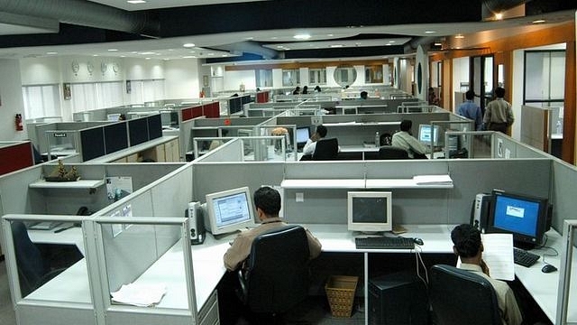 Interior of a software company in Technopark at Trivandrum.