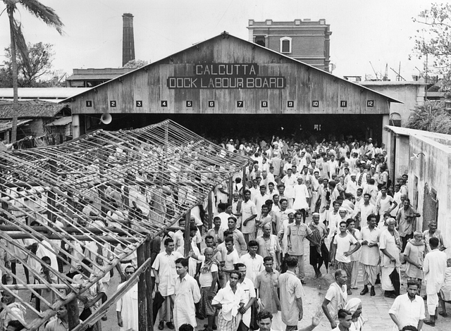 Striking workers in Calcutta in 1955 (Photo Credit: Keystone/Getty Images)