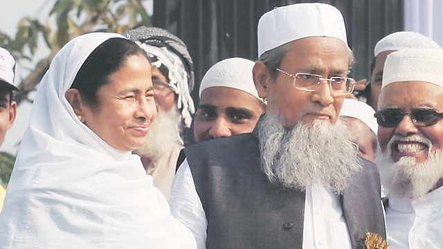 
West Bengal Minister Siddiqullah Chowdhury with Chief Minster Mamata Banerjee