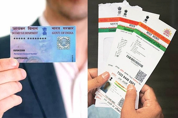 PAN Card (L) and Aadhaar Card (R)