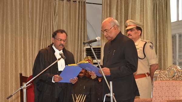 Ram Nath Kovind being sworn in as Governor of Bihar (Image Credit: Governor of Bihar website)