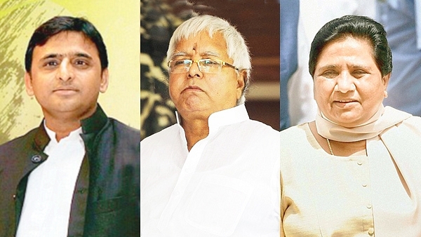 

Akhilesh Yadav, Lalu Prasad Yadav and Mayawati