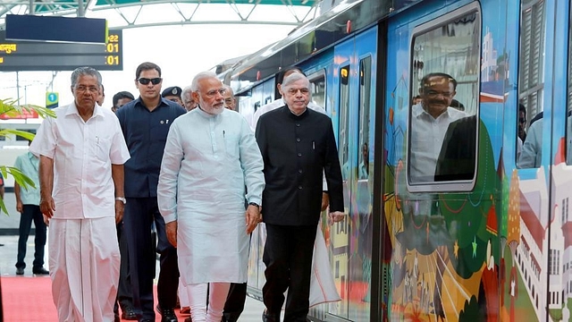 Prime Minister Narendra Modi  and Kerala Chief Minister Pinarayi Vijayan.